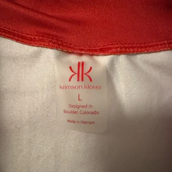 Krimson Klover Large Red and Black Quarter Zip-Up Base layer top - Picture 5 of 6